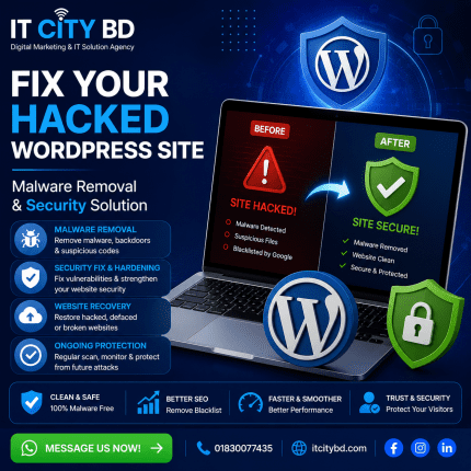 Fix your hacked WordPress site, malware removal and security